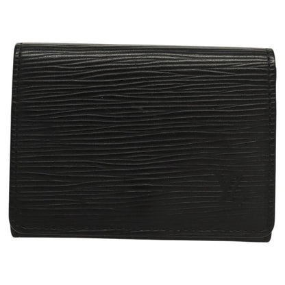 Louis Vuitton Envelope Business Card Holder Epi Leather, BLACK, LEATHER, Card Holders