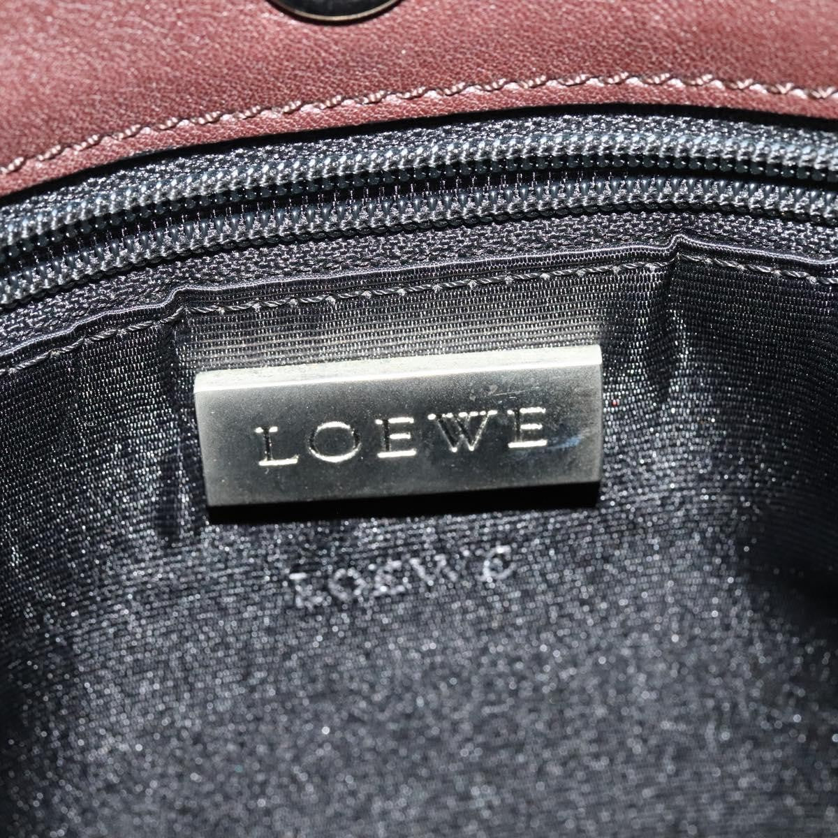 Loewe Anagram Shoulder Bag Leather, BROWN, LEATHER, Shoulder bag