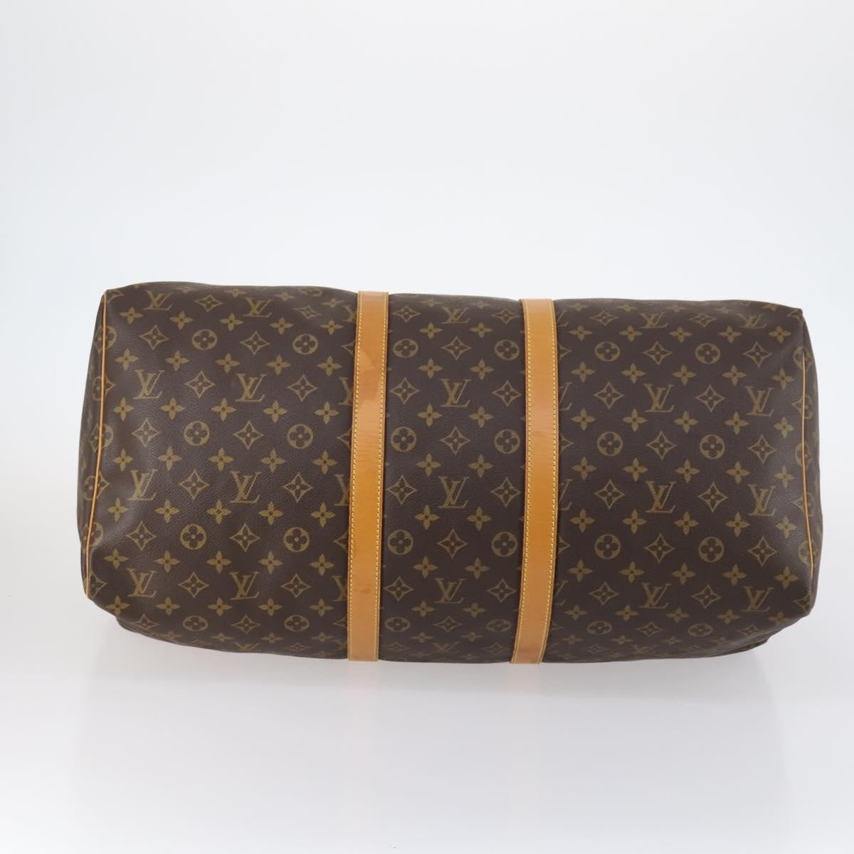 Louis Vuitton Keepall Bag Monogram Canvas, BROWN, CANVAS, Travel bag