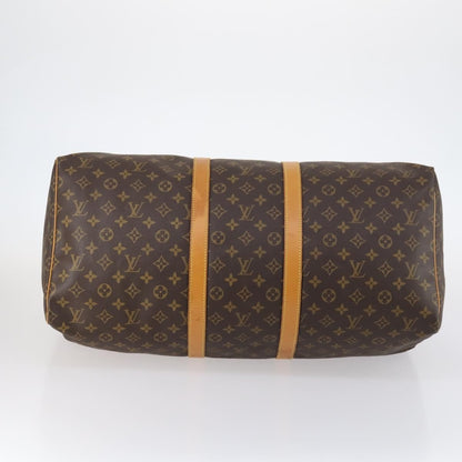 Louis Vuitton Keepall Bag Monogram Canvas, BROWN, CANVAS, Travel bag
