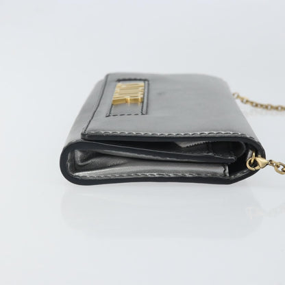 Christian Dior J'Adior Croisiere Chain Wallet Leather, SILVER, LEATHER, Clutche & pouche