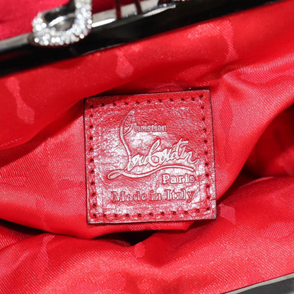 Christian Louboutin Yoyo Frame Clutch Satin, RED, SATIN, Clutche & pouche