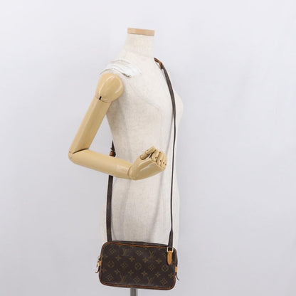 Louis Vuitton Pochette Marly Bandouliere Bag Monogram Canvas, BROWN, CANVAS, Shoulder bag