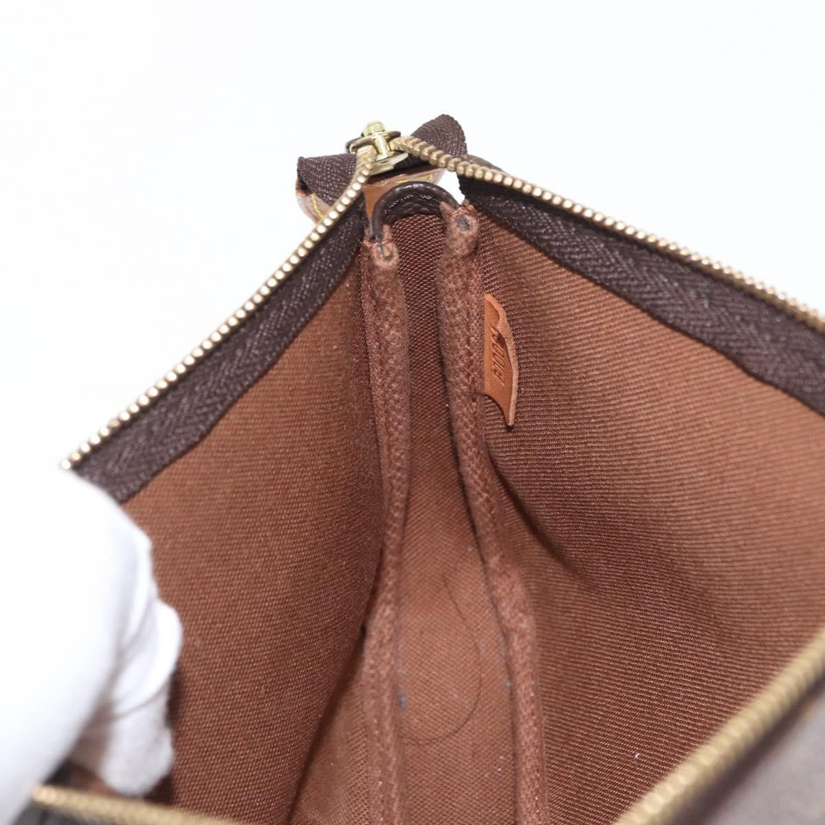 Louis Vuitton Pochette Accessoires NM Monogram Canvas, BROWN, CANVAS, Clutche & pouche
