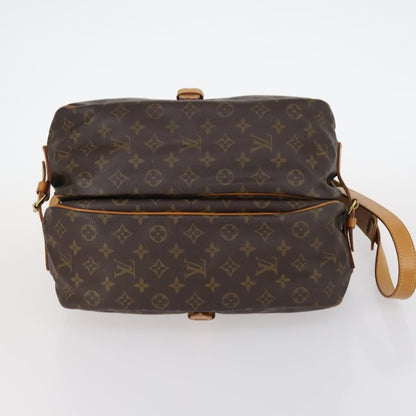 Louis Vuitton Saumur Handbag Monogram Canvas, BROWN, CANVAS, Handbag