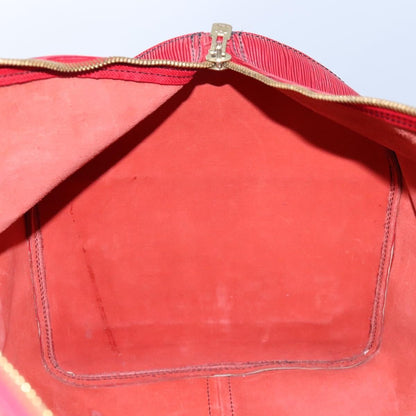 Louis Vuitton Keepall Bag Epi Leather, RED, LEATHER, Travel bag