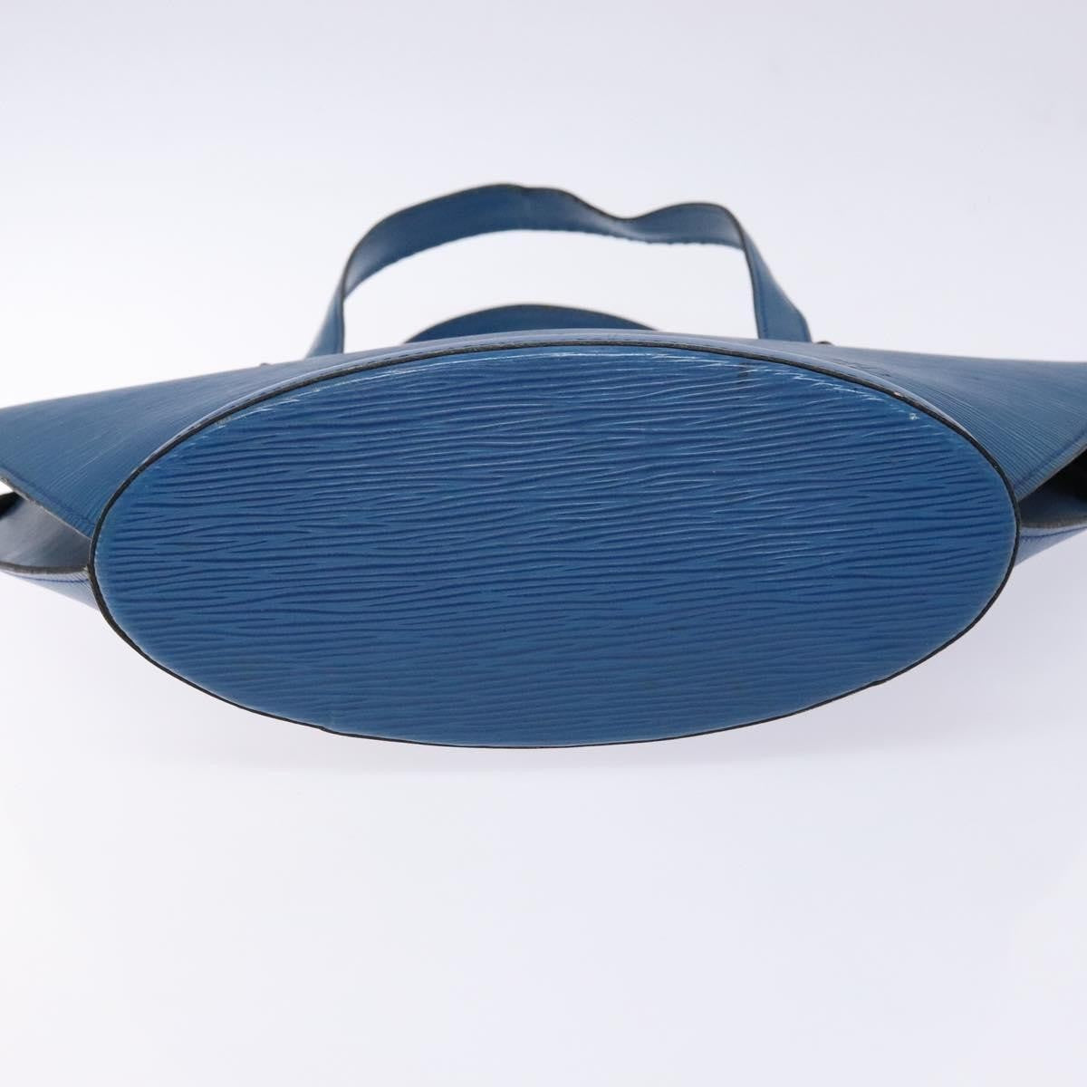 Louis Vuitton Saint Jacques Handbag Epi Leather, BLUE, LEATHER, Shoulder bag