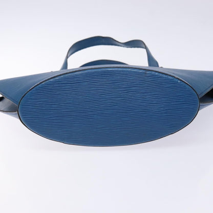 Louis Vuitton Saint Jacques Handbag Epi Leather, BLUE, LEATHER, Shoulder bag