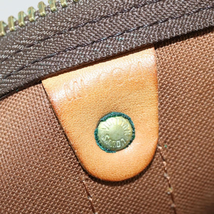 Louis Vuitton Keepall Bag Monogram Canvas, BROWN, CANVAS, Travel bag