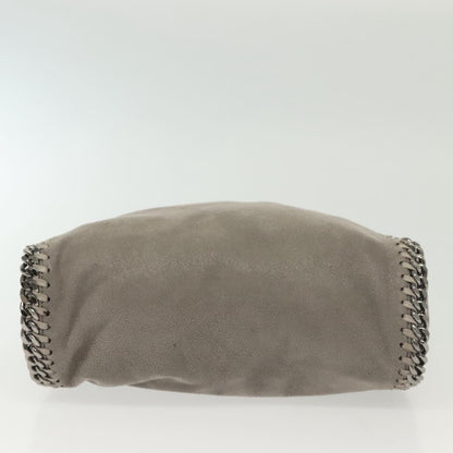 Stella McCartney Falabella Fold Over Crossbody Bag Suede, GRAY, SUEDE, Crossbody bag