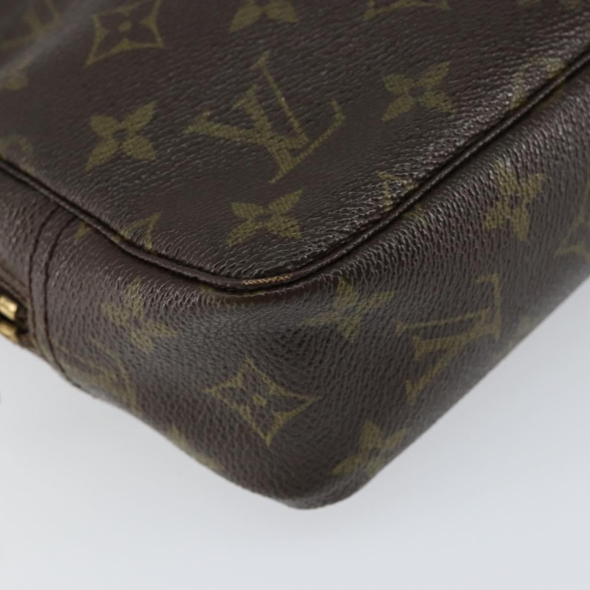 Louis Vuitton Trousse Toiletry Pouch Monogram Canvas, BROWN, CANVAS, Toiletry Case