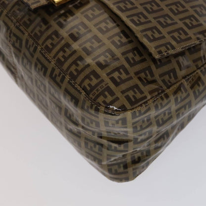 Fendi Mamma Baguette Zucca canvas, BROWN, CANVAS, Handbag
