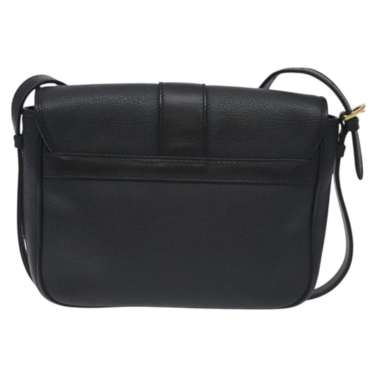 Gucci Vintage Shoulder Bag Leather, BLACK, LEATHER, Shoulder bag
