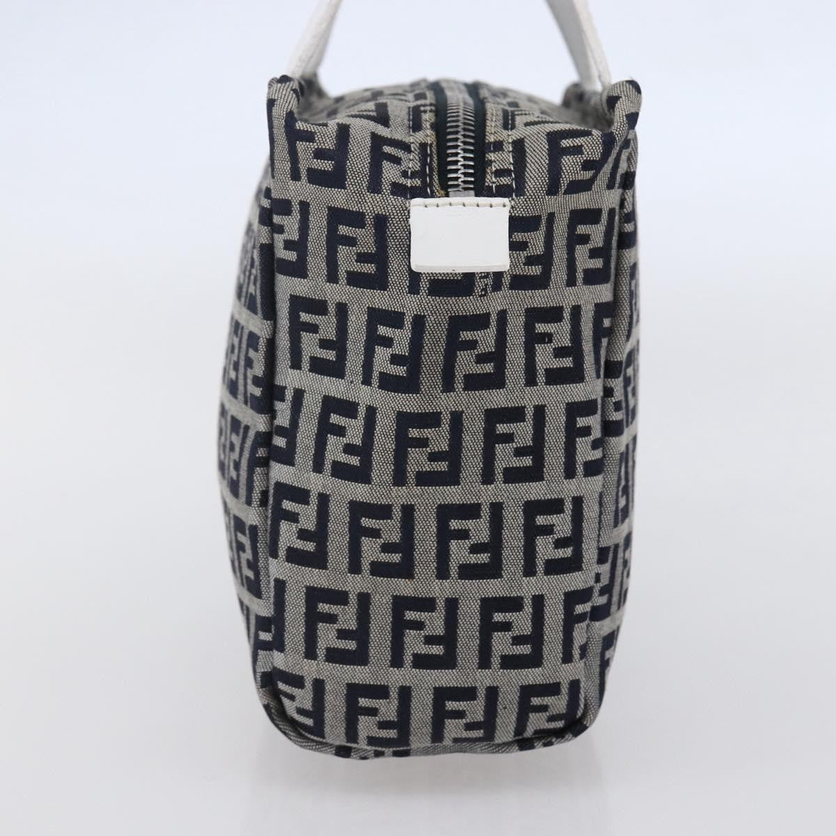 Fendi Vintage Top Handle Bag Zucchino, NAVY, CANVAS, Tote bag