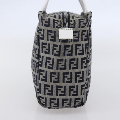 Fendi Vintage Top Handle Bag Zucchino, NAVY, CANVAS, Tote bag