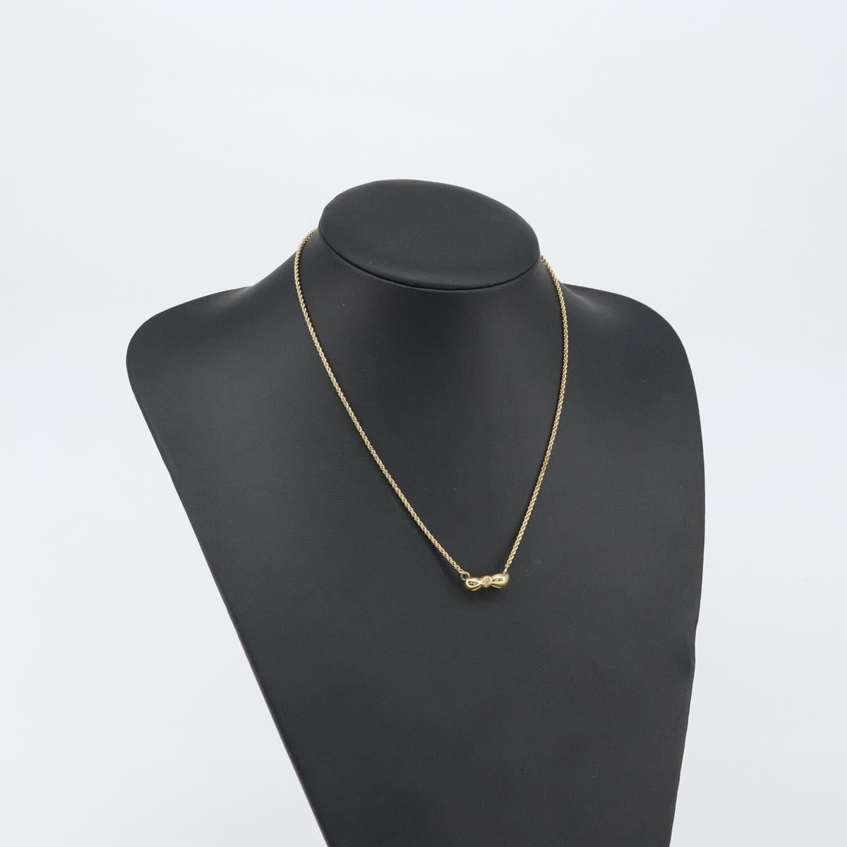 Christian Dior Vintage CD Pendant Necklace Metal, GOLD, METAL, Necklace
