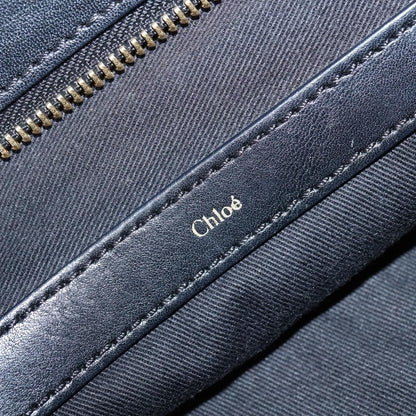 Chloe Alice Satchel Leather, BLACK, LEATHER, Handbag