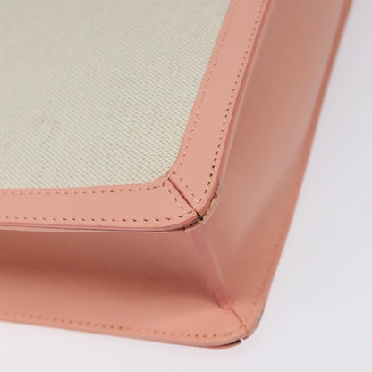 Balenciaga Navy Clutch Canvas with Leather, PINK, CANVAS, Clutche & pouche