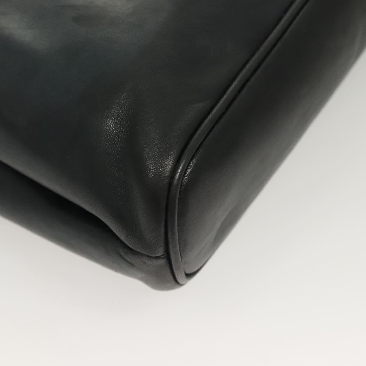 Bally Vintage Shoulder Bag Quilted leather, Black, Leather, Handbag