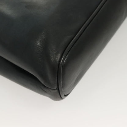 Bally Vintage Shoulder Bag Quilted leather, Black, Leather, Handbag