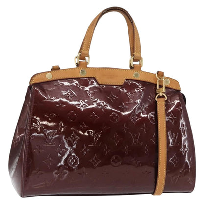 Louis Vuitton Brea Handbag Monogram Vernis, BURGUNDY, PATENT_LEATHER, Handbag