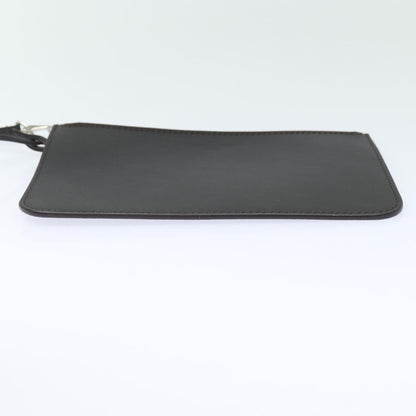 Louis Vuitton Neverfull Pochette Leather, BROWN, LEATHER, Clutche & pouche