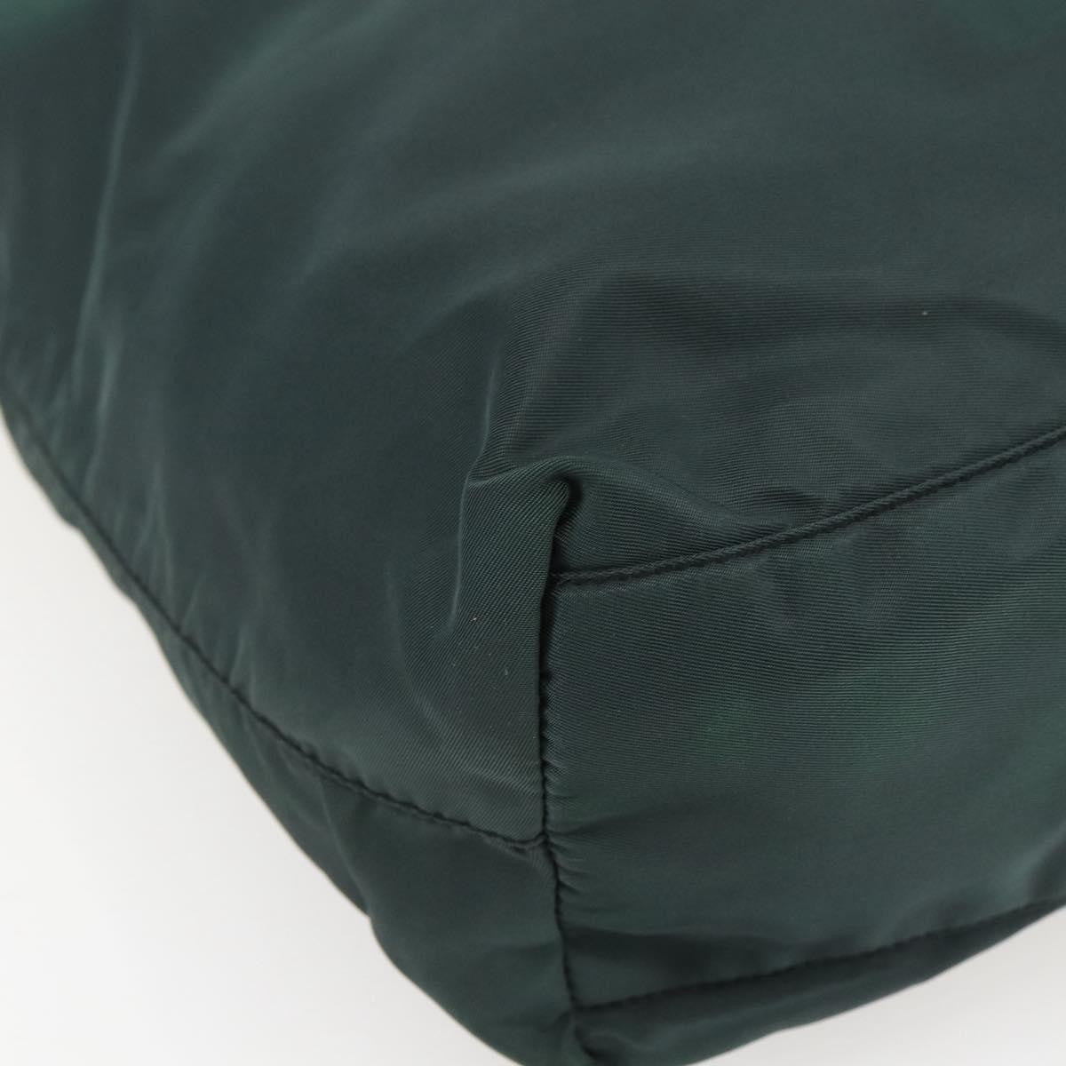 Prada Vintage Zip Tote Tessuto, Green, Nylon, Tote Bag