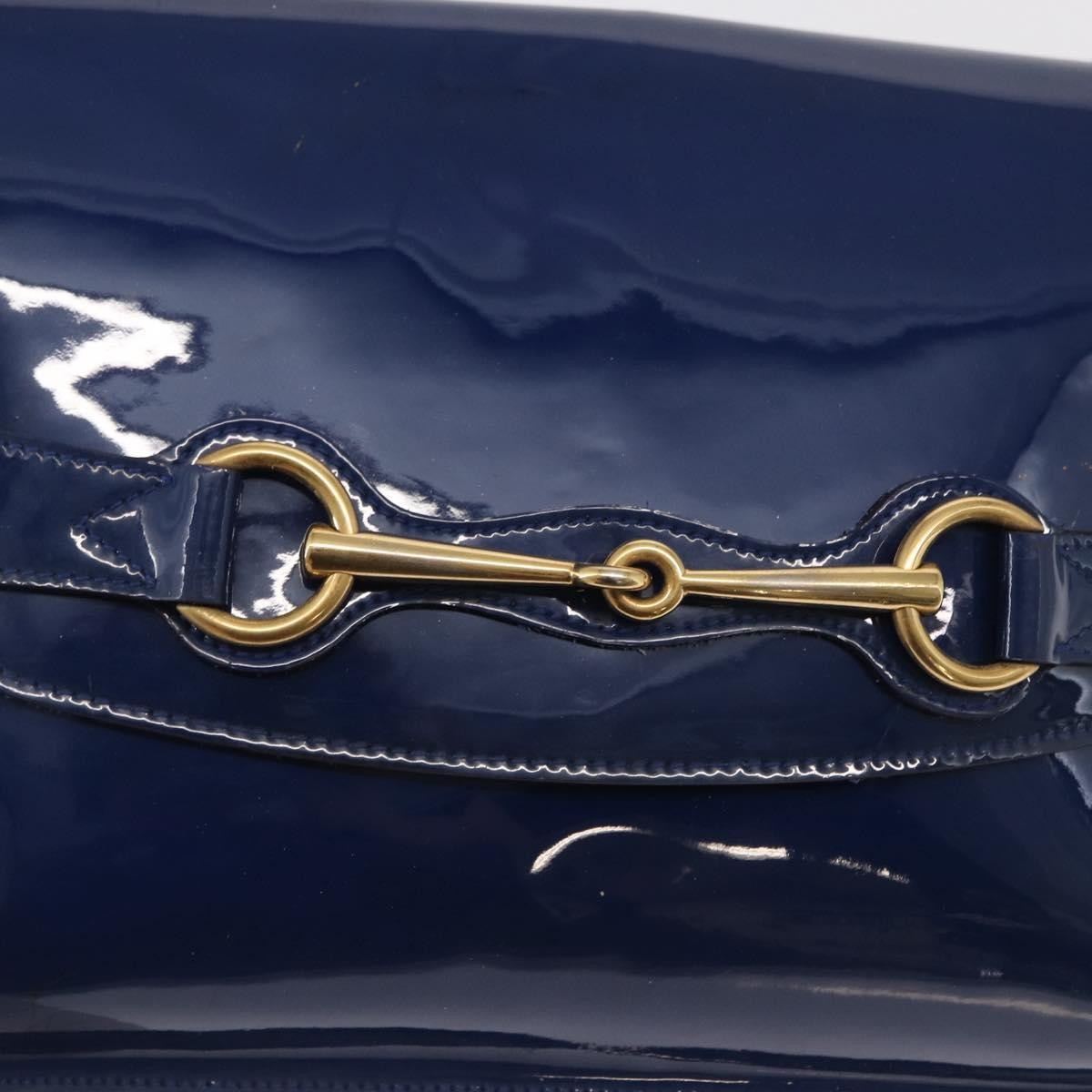 Gucci Bright Bit Shoulder Bag Patent, BLUE, PATENT_LEATHER, Shoulder bag