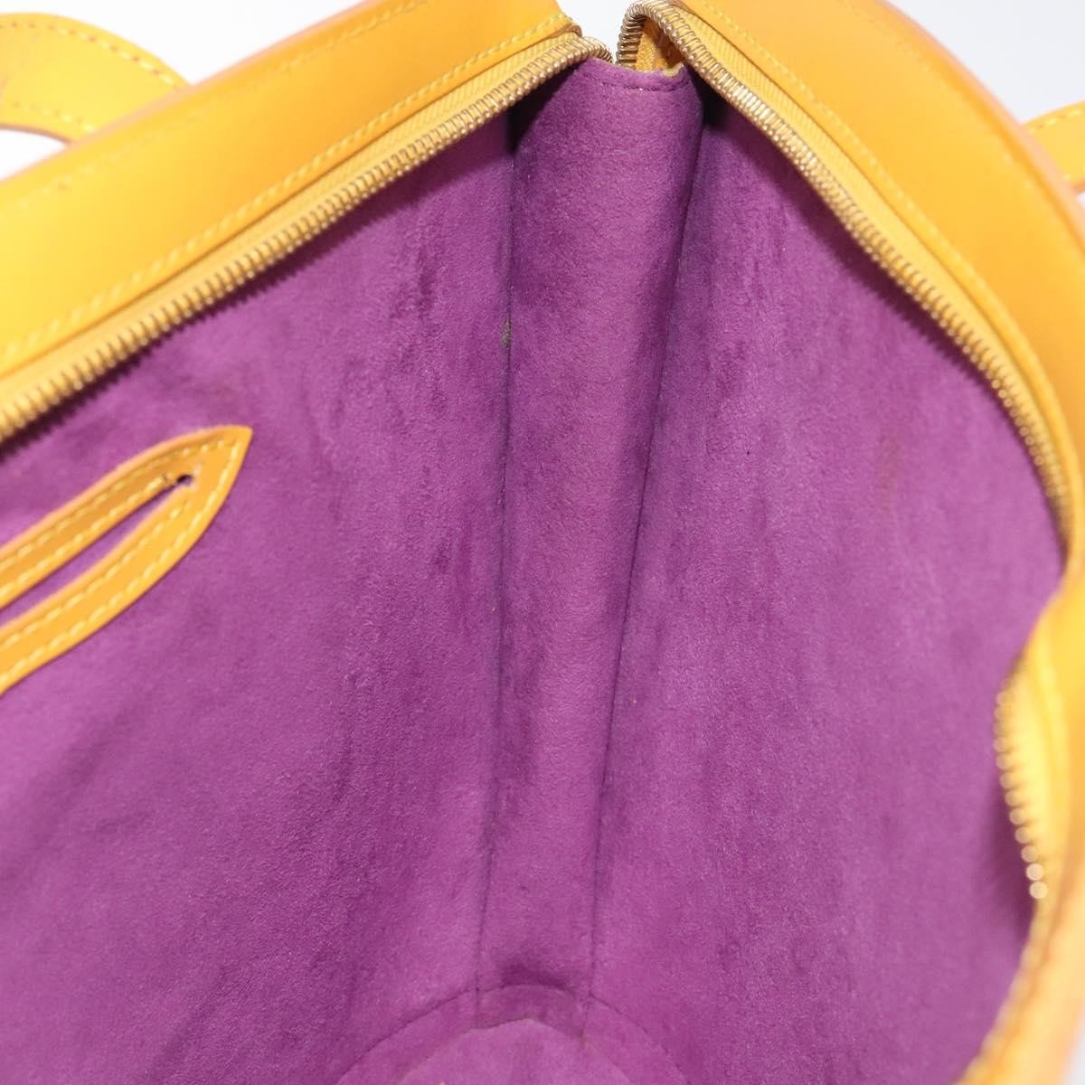 Louis Vuitton Saint Jacques Handbag Epi Leather, YELLOW, LEATHER, Handbag