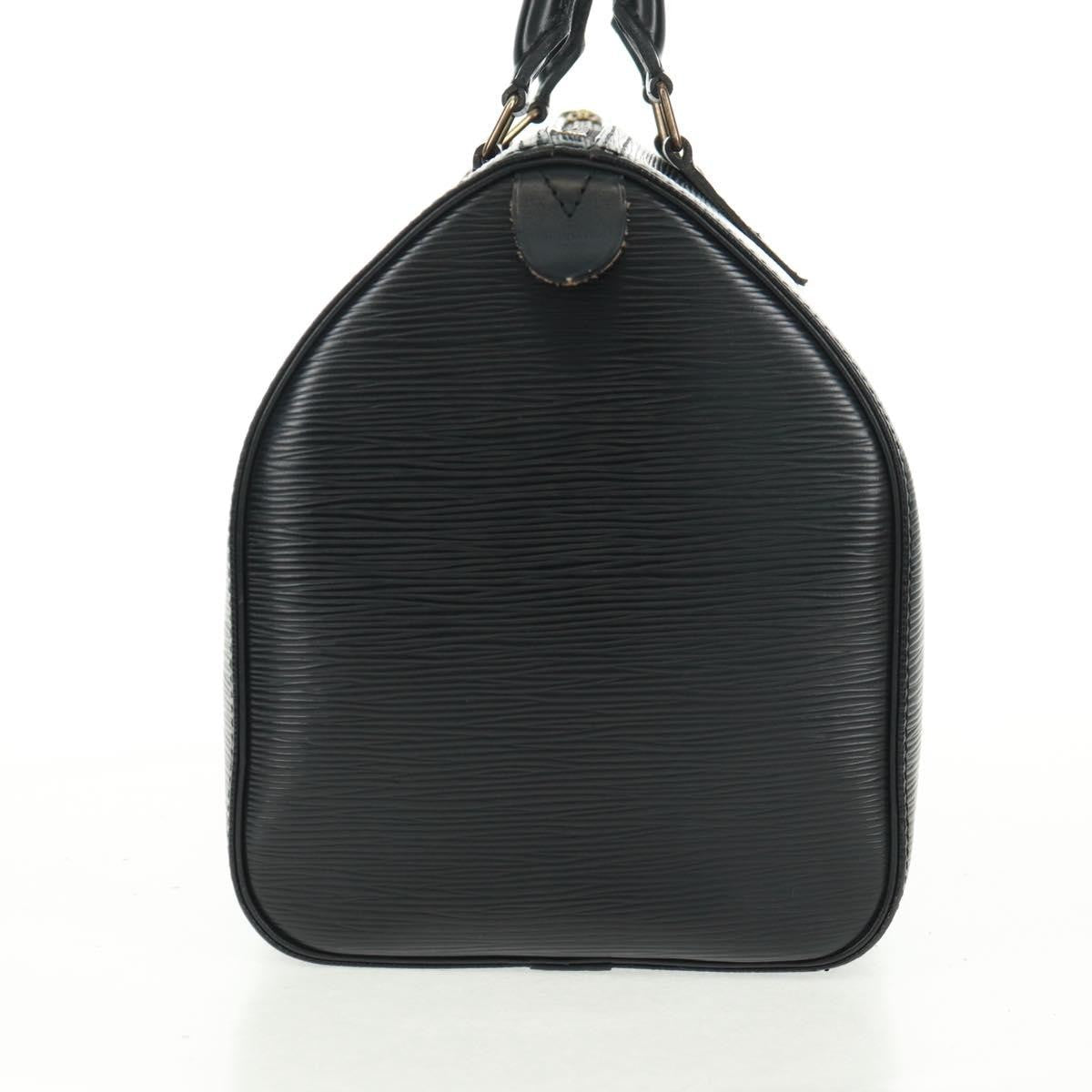 Louis Vuitton Speedy Handbag Epi Leather, BLACK, LEATHER, Handbag