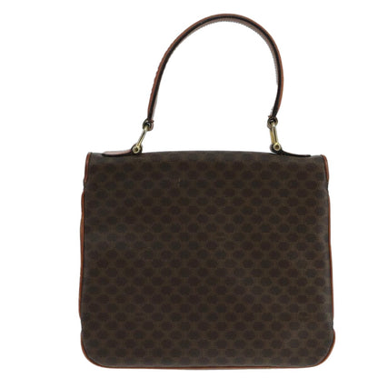 Celine Vintage Macadam Handbag Canvas, BROWN, CANVAS, Handbag