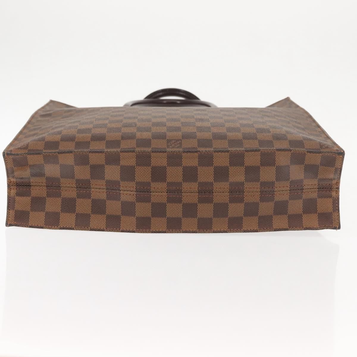 Louis Vuitton Sac Plat Bag Damier, BROWN, CANVAS, Handbag