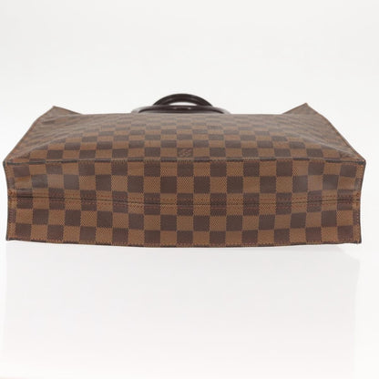 Louis Vuitton Sac Plat Bag Damier, BROWN, CANVAS, Handbag