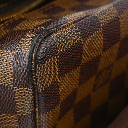 Louis Vuitton Naviglio Handbag Damier, BROWN, CANVAS, Shoulder bag
