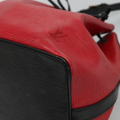 Louis Vuitton Petit Noe Handbag Two Tone Epi Leather, RED, LEATHER, Handbag