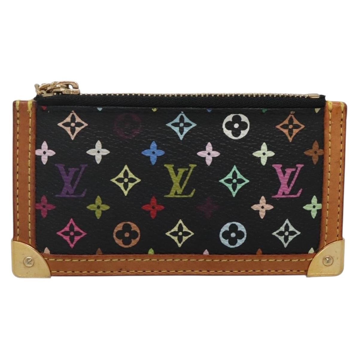 Louis Vuitton Pochette Clés Monogram Canvas, BLACK, CANVAS, Wallets