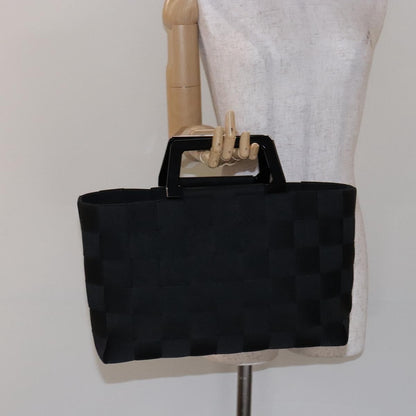 Salvatore Ferragamo Vintage Handbag Canvas, BLACK, CANVAS, Handbag