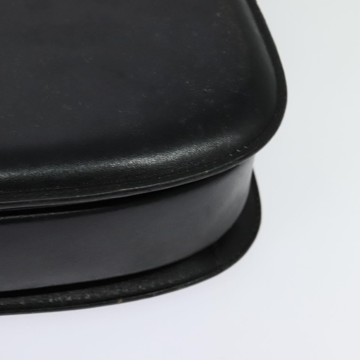 Gucci Vintage double G logo shoulder bag Leather, BLACK, LEATHER, Shoulder bag