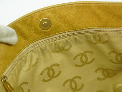 Chanel Timeless Chain Tote Caviar, BEIGE, LEATHER, Tote bag