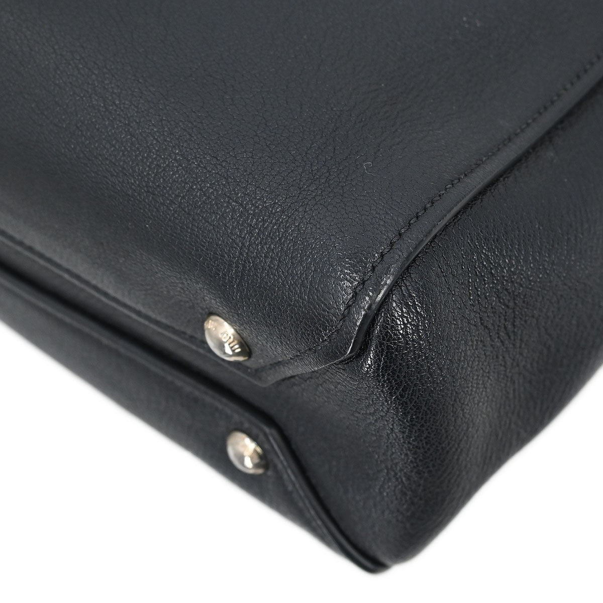 Miu Miu Tote bag Nylon, BLACK, LEATHER, Handbag