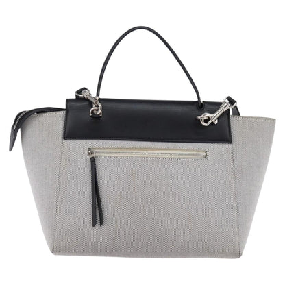 Celine Belt Bag Textured Leather, GRAY, LEATHER, Handbag