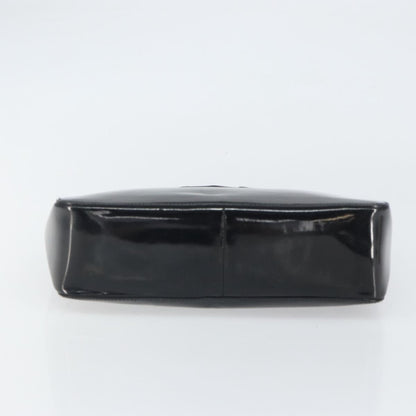 Gucci Vintage Bamboo Handle Bag Patent leather, BLACK, PATENT_LEATHER, Handbag