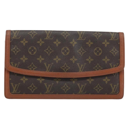 Louis Vuitton Dame Pochette Monogram Canvas, BROWN, CANVAS, Clutche & pouche