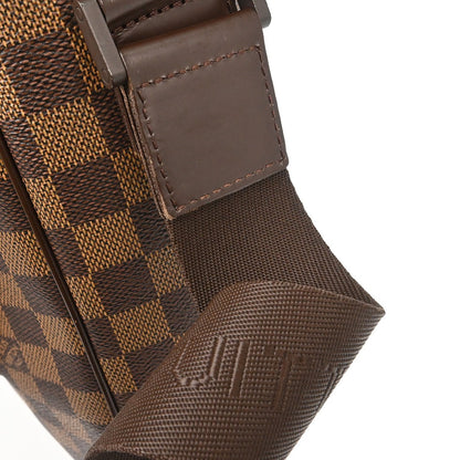 Louis Vuitton Olav Handbag Damier, Brown, Canvas, Shoulder Bag
