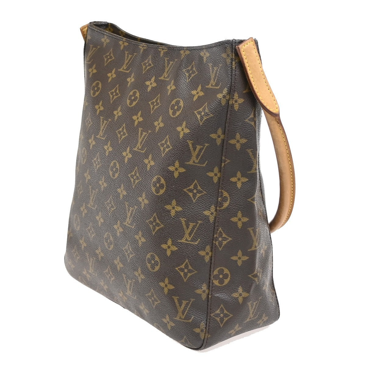 Louis Vuitton Looping Handbag Monogram Canvas, BROWN, CANVAS, Shoulder bag