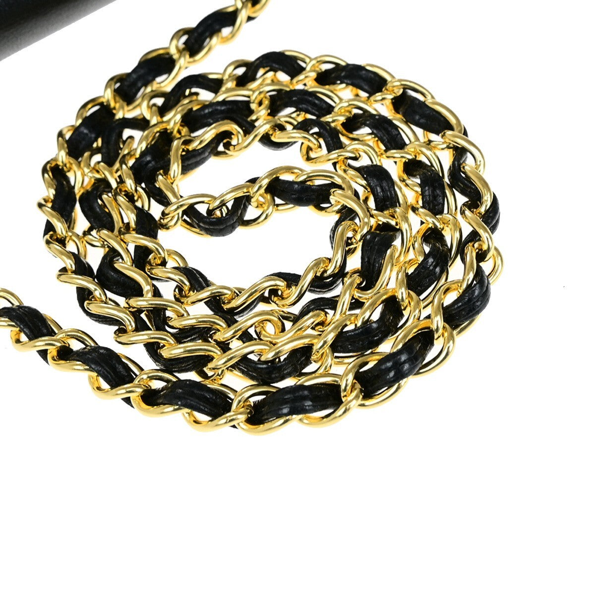 Chanel Vintage CC Chain Full Flap Bag Quilted Leather, BLACK, LEATHER, Shoulder bag