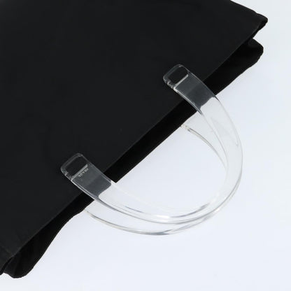Prada Resin Handle Tote Tessuto, Black, Nylon, Tote Bag