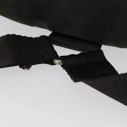 Prada Front Pocket Backpack Tessuto, Khaki, Nylon, Backpack