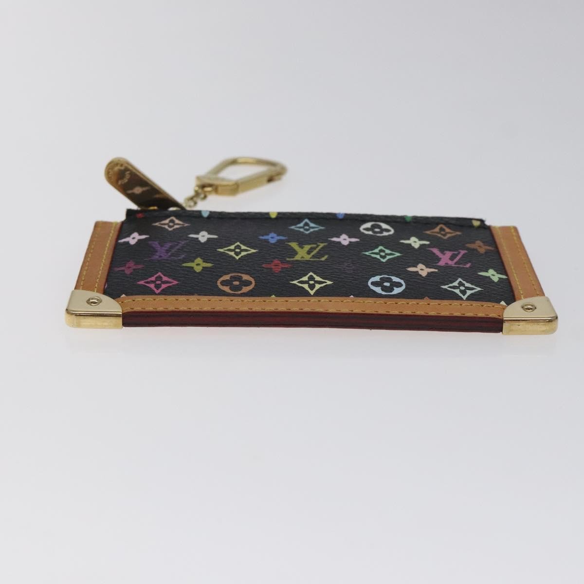 Louis Vuitton Pochette Clés Monogram Canvas, BLACK, CANVAS, Wallets