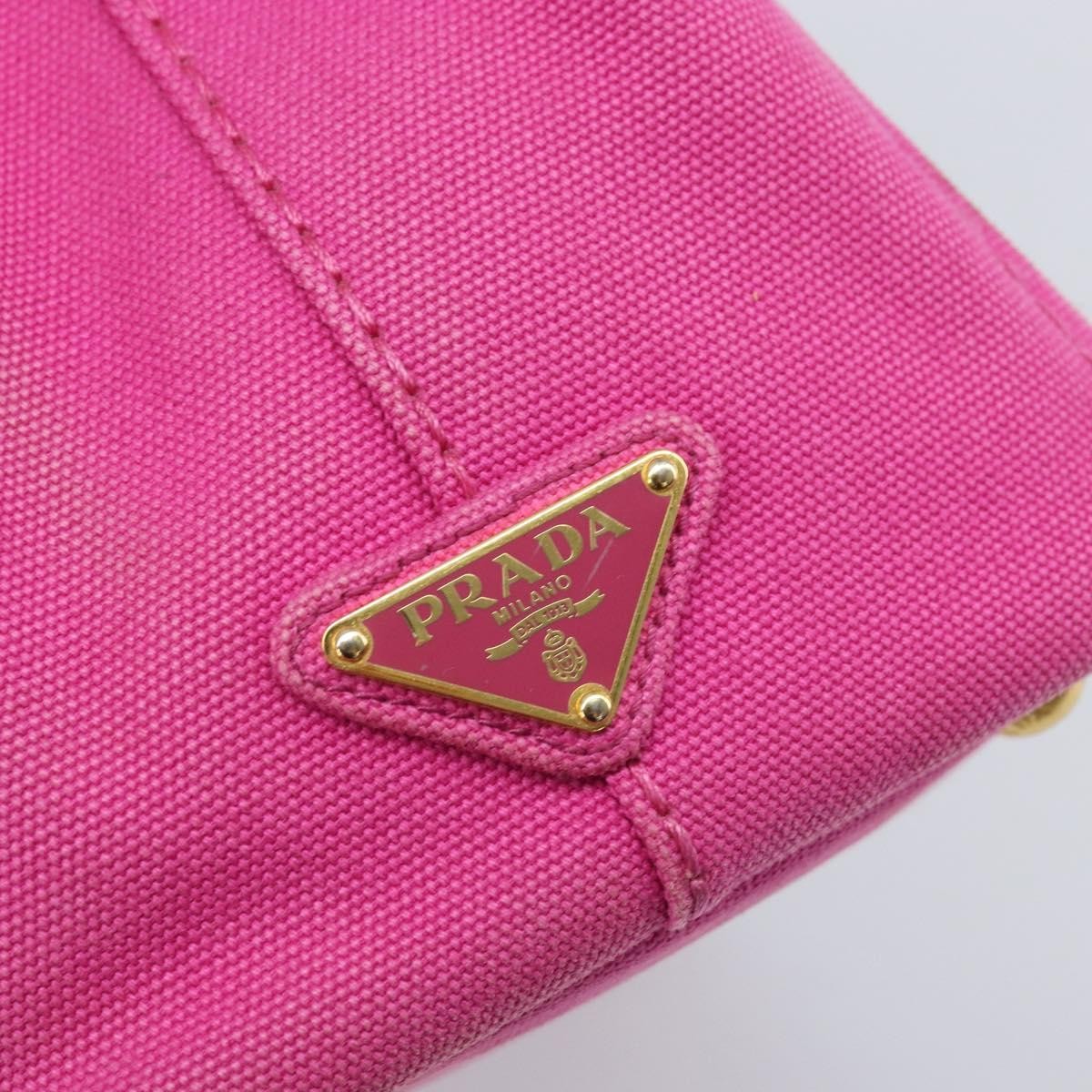 Prada Canapa Tote Canvas, Pink, Canvas, Tote Bag